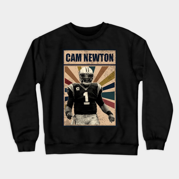 Carolina Panthers Cam Newton Crewneck Sweatshirt by RobinaultCoils